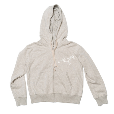 丙戌立夏宽松短款连帽拉链开衫