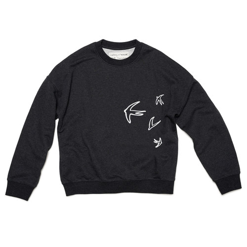 落肩男女同款西北多色套头卫衣