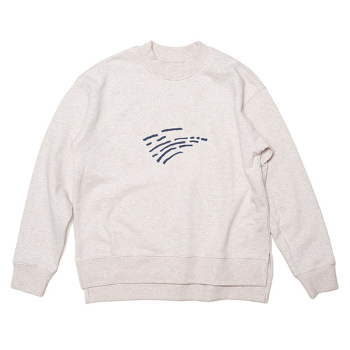 nothing.cn/侧开叉落肩套头卫衣