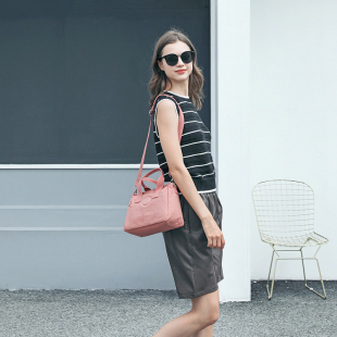 Mindesa新款手提包斜挎包两用包时尚轻便尼龙防泼水女包单肩包