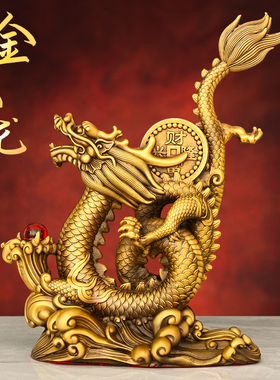 黄铜桌摆中式客厅玄关书房