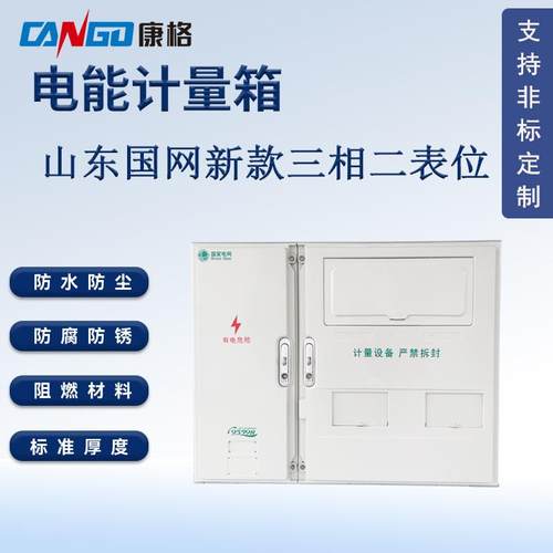 山东国网新款电能表计量箱三相二表位箱电表箱塑料阻燃防水