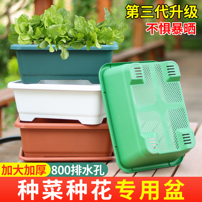 长条型菜盆塑料家庭阳台种菜