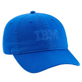 RPET环保 IBM 刺绣蓝色帆布斜纹布棒球帽