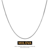 蛇骨链项链基础款 不掉色蛇骨颈链男潮素链子亮面潮流美式 锁骨链女