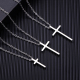 十字架项链男款 百搭嘻哈情侣吊坠毛衣链美式 hiphop项链不掉色配饰
