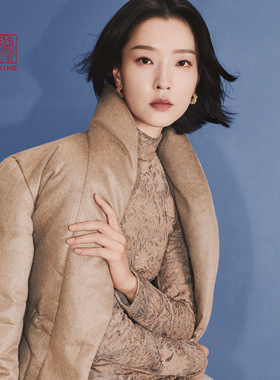 [杜鹃同款]EP雅莹高端系列 羊绒交襟领收腰羽绒服 2025新款Y202A