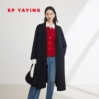 EP YAYING雅莹女装 羊毛羊绒青果领双面呢大衣 商场同款8419A