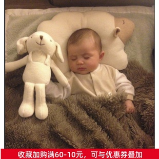 彩棉婴儿枕头0 9个月定型枕卡通柔软 1岁新生儿防偏头透气宝宝0