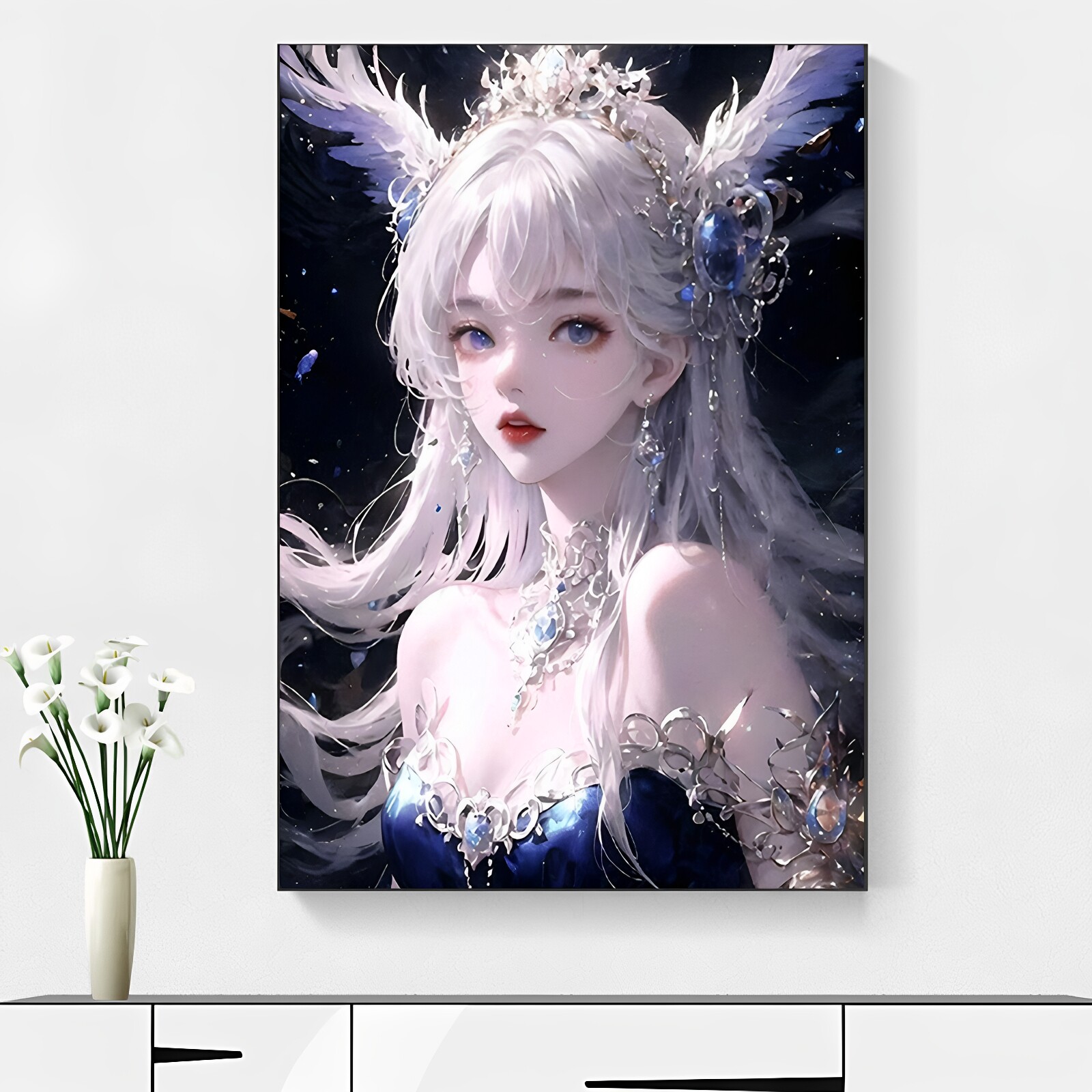 自己手工贴钻画古风人物巨蟹座点钻十字绣星座新款钻石画满钻圆钻