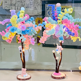 幼儿园小夜灯扭扭棒手工课活动diy礼物创意美术制作品装饰品材料