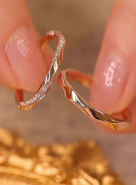 情侣足银经典时尚防过敏告白对戒