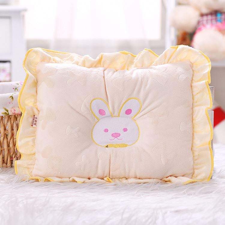 婴儿枕头定型枕儿童枕头宝宝枕头透气防偏头枕头丝棉枕头芯0-2岁