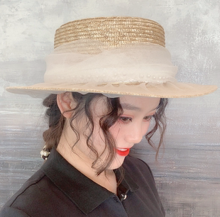 2020春季 不退不换 新款 百搭珍珠网纱帽子 880 2077 秒杀