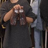 【秒杀不退不换样鞋】分趾系带皮鞋250117-1