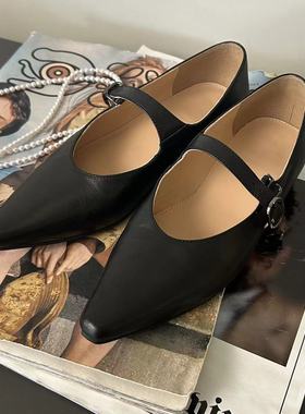 【秒杀不退不换】春季一字扣英伦风玛丽珍鞋子240223-30517