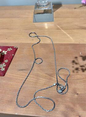 现货【粉丝回购款】限量长款毛衣银项链220831-00317