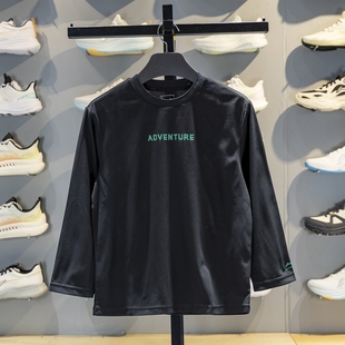 户外系列宽松休闲套头卫衣YTLV079 新款 李宁儿童长袖 T恤2025冬季