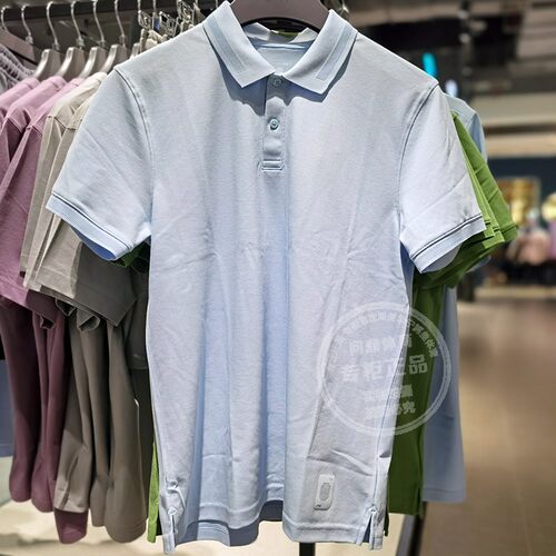 李宁男子舒适柔软短袖POLO衫