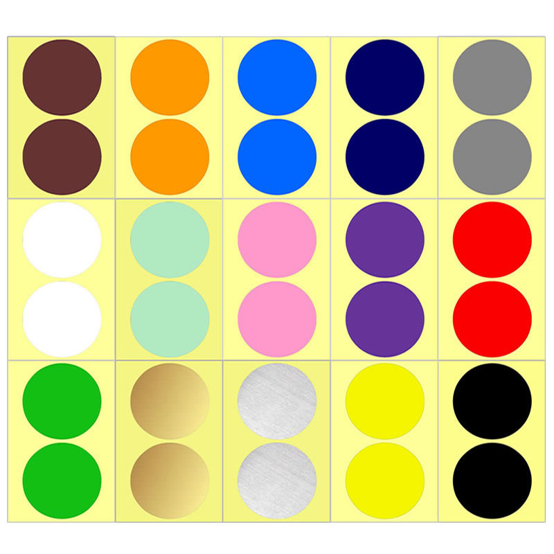 10cm彩色圆形贴纸大号圆点色标贴纸可写数字diy分类分组定位贴纸