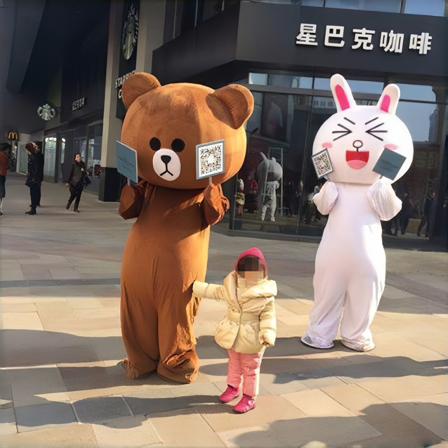 可妮兔卡通人偶服装布朗熊卡通服装line熊玩偶衣服饰创意求婚道具