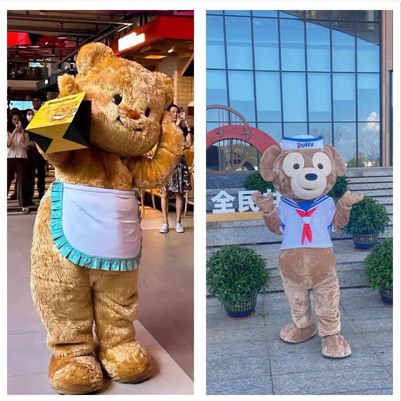 达菲熊卡通人偶服装玩偶动漫熊公仔毛绒道具人穿布偶黄油小熊人偶