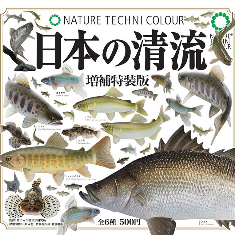 正版 奇谭IKIMON扭蛋 P7 NTC图鑑日本的清流鱼 增补特装版 现货