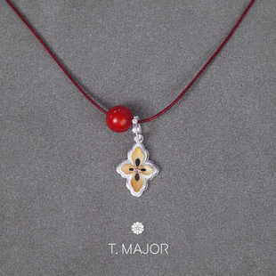 T.MAJOR 鎏金系列 瑞珊吊坠长项链