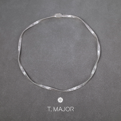 T.MAJOR鎏金系列水波纹百搭项链