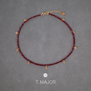 T.MAJOR 鎏金系列 瑞曜尖晶石星星点点短项链