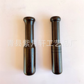 紫光檀蒜泥器乌木捣蒜器砸蒜器实木捣蒜锤捣蒜棒擂茶辅食制作