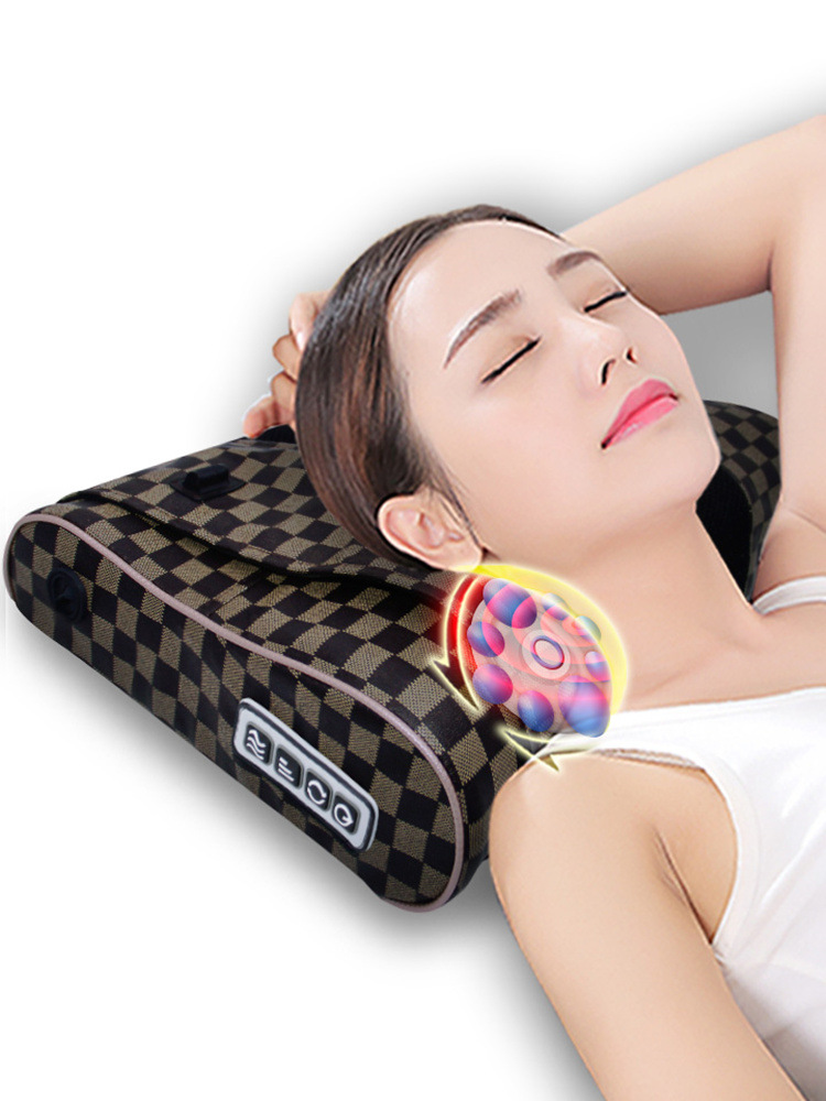 恩隆颈椎按器颈部腰部肩部背部全身多功能家用电动枕头揉捏脖子