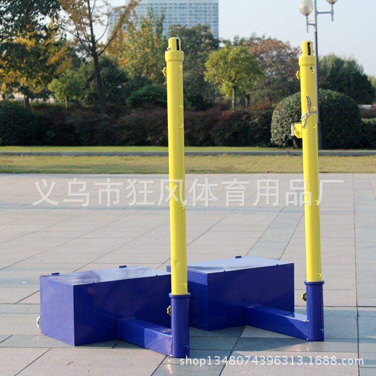 三用排球柱多功能移动式气排球架配重稳沙滩网球网架羽毛球架