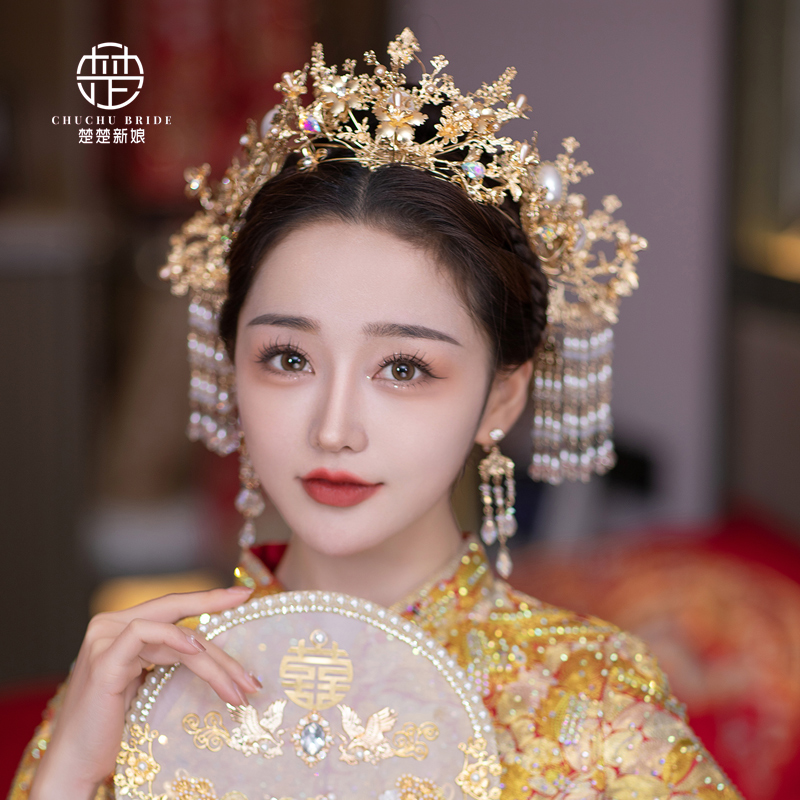 2025新款秀禾服新娘头饰中式头饰