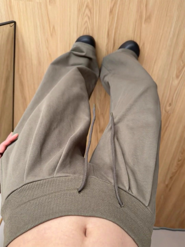 美式阔腿运动裤女2025春秋新款低腰抽绳宽松显瘦直筒垂感休闲裤子