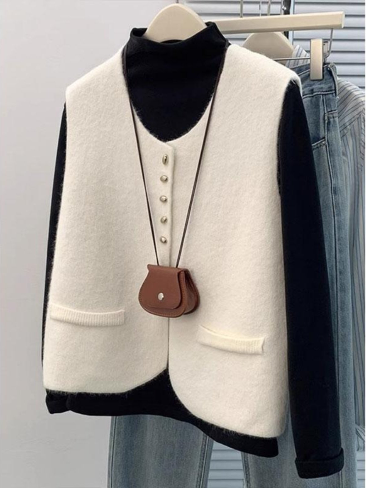 小香风针织开衫马甲女秋冬法式气质背心毛衣坎肩叠穿无袖马夹外套,女装/女士精品,马夹,淘宝优惠券,粉丝福利购,淘宝优惠卷