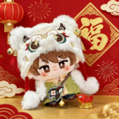 10cm棉花娃娃拜年服新年服无属性可爱娃衣瑞雪颂冬系列新年娃衣礼