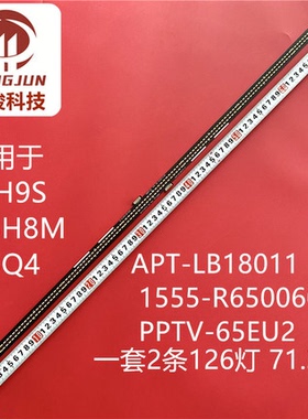 适用PPTV-65EU2创维65Q4A灯条CRH-A654014210681H 1555-R6500401