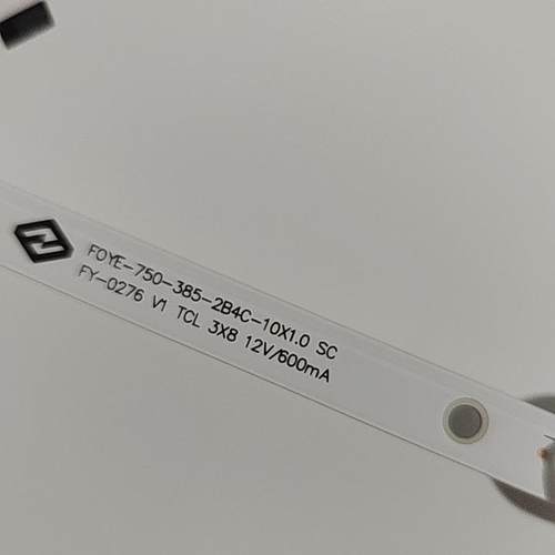 朗显50EV4K灯条FOYE-750-385-2B4C-10X1.0 SC FY-0276 V1 TCL 3X8