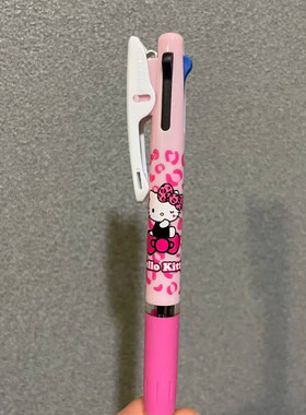 现货新款日本uni三菱三丽鸥限定hello kitty模块三色圆珠笔0.5