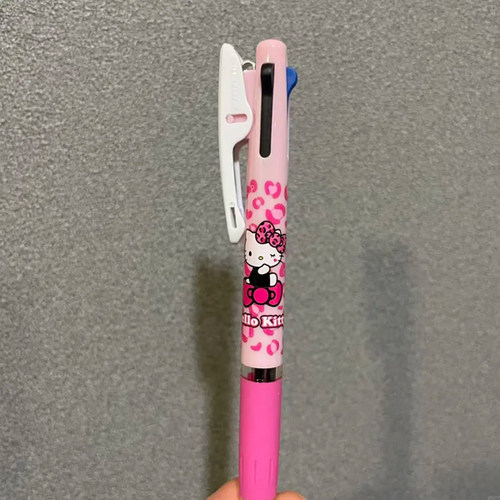 现货新款日本uni三菱三丽鸥限定hello kitty模块三色圆珠笔0.5