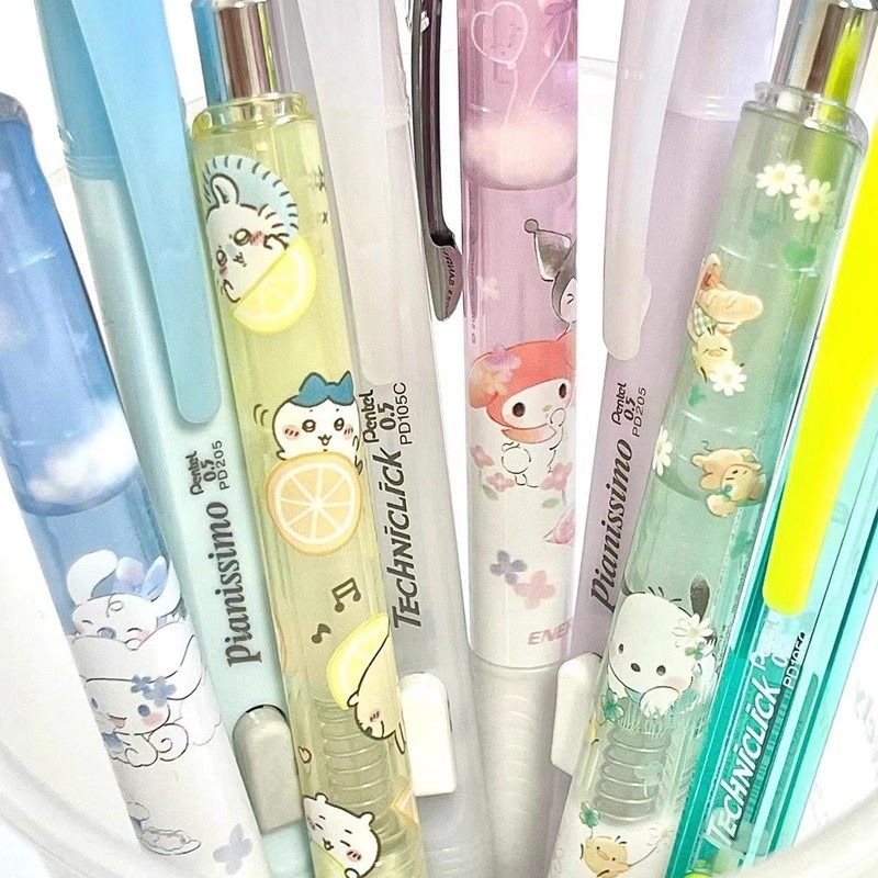 日本Pentel派通chiikawa限定吉伊卡哇自动铅笔史努比三