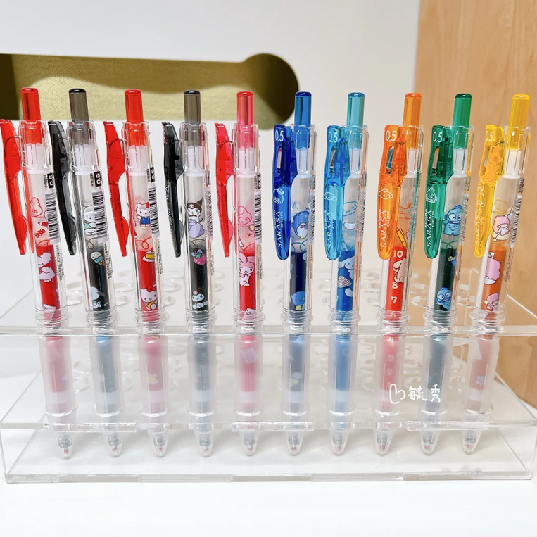 现货新款日本ZEBRA斑马三丽鸥限定透明轴凯蒂猫中性笔库洛米限量
