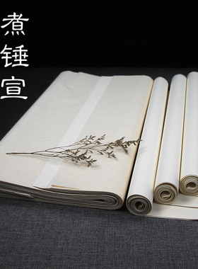 八分熟高档煮锤宣中国画水墨书法专用四尺半生半熟宣纸上致尚轩制
