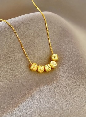 转运金色豆豆钛钢手链韩版ins冷淡风简约时尚