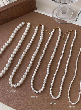 法式项链女复古蝴蝶结吊坠小众流苏锁骨链高级项链饰品