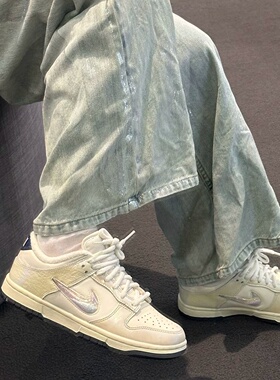 专柜正品耐克Nike DUNK LOW炫彩镭射加绒运动休闲板鞋IM6571-027