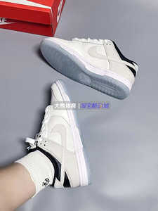 Nike Dunk Low 耐磨透气低帮运动休闲板鞋女子 黑灰 FN7646-030