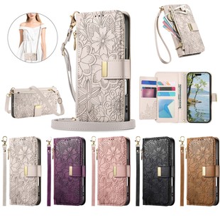 花与叶 Galaxy A25 翻盖手机套 A15 S24 A16 S25 A55 A36 防摔 保护套 A37 A17 A35 A57 压花 Ultra 适用三星