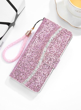 适用三星 Galaxy A17/A57/A36/A16/A37/A34/A56/A52/A15/A55/S25/S26/S24 Ultra/S23 闪粉亮片防摔手机皮套